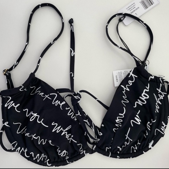 Revolve String Bikini WEWOREWHAT Scribble Bikini - Picture 7 of 8